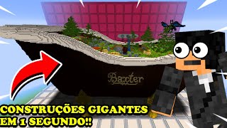 CONSTRUÇÕES GIGANTES EM 1 SEGUNDO NO MINECRAFT🔥! (INSTANT STRUCTURES MOD) [ISM MOD]