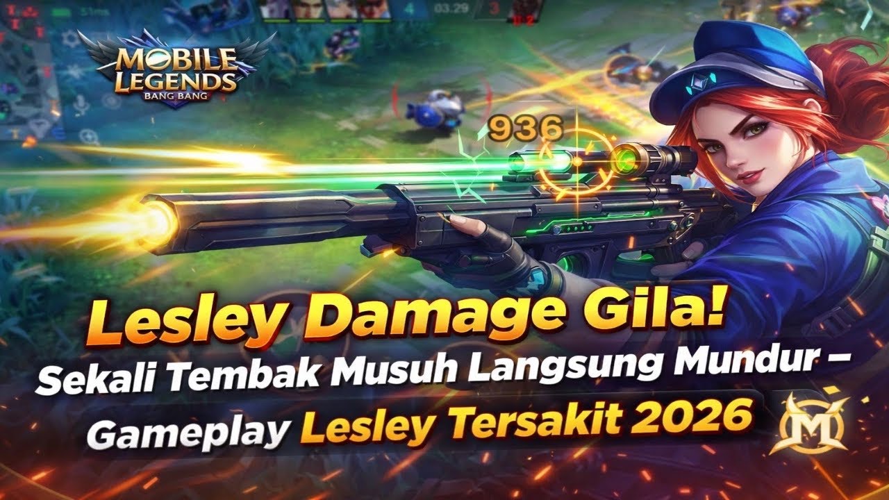 Lesley Damage Gila! Sekali Tembak Musuh Langsung Mundur – Gameplay Lesley Tersakit 2026