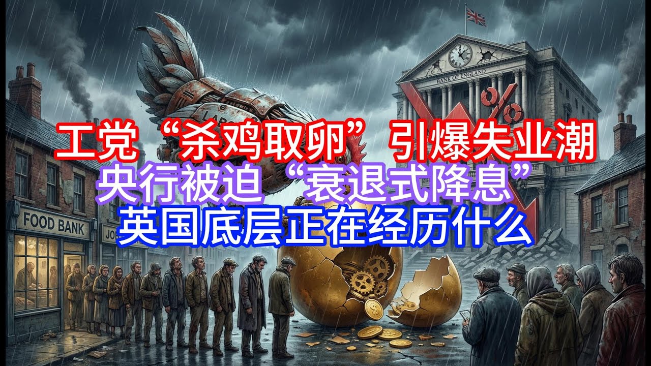 【Boss说英国】工党“杀鸡取卵”引爆失业潮，央行被迫“衰退式降息”！英国底层正在经历什么