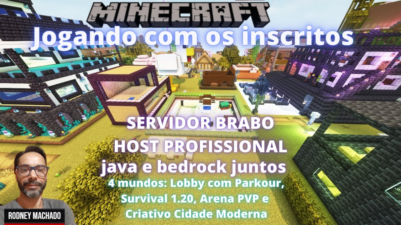🔴🎮🔴 MINECRAFT JOGANDO COM INSCRITOS JAVA E BEDROCK SERVIDOR ...