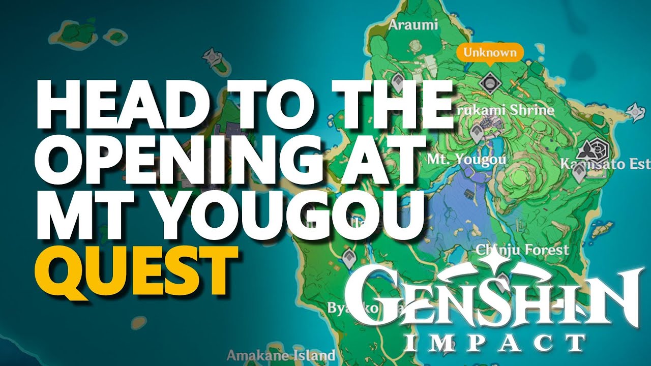 Head to the opening at Mt Yougou Genshin Impact YouTube