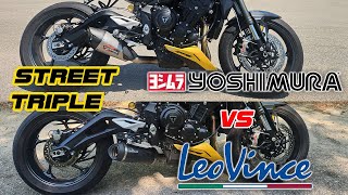 2024 Street Triple   Yoshimura vs LeoVince