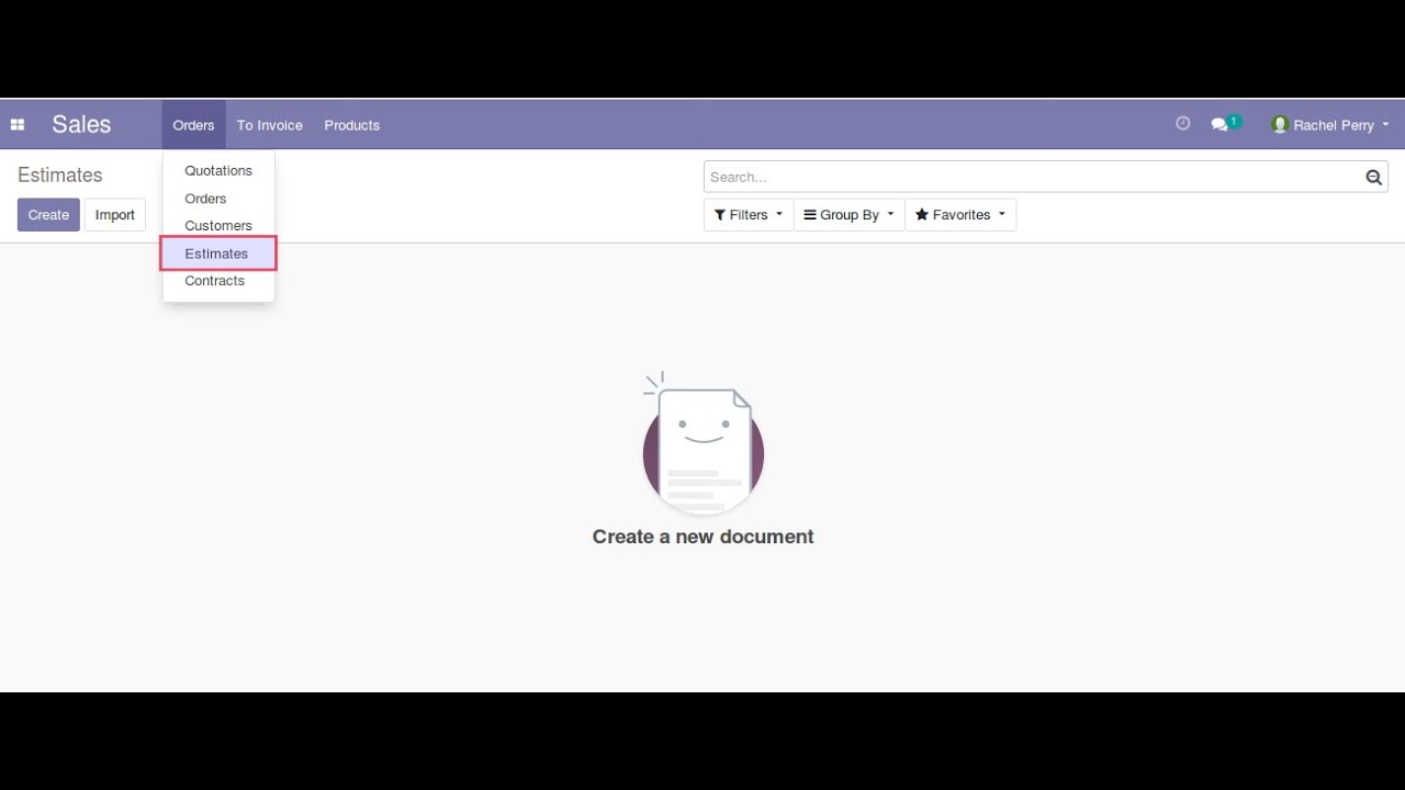 Sale Estimates to Customer Odoo 13