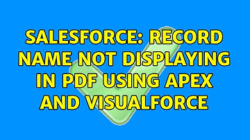 Salesforce: Record Name Not Displaying in PDF Using Apex and Visualforce