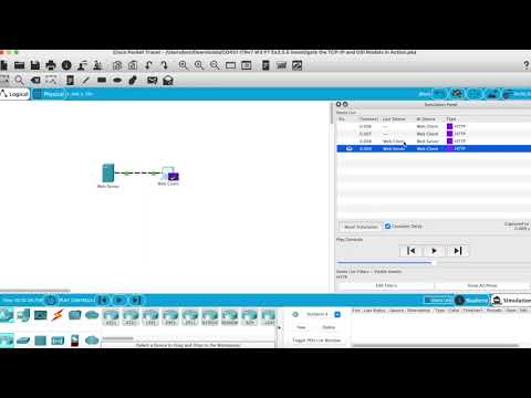 Using Cisco Packet Tracer to understand the OSI Model