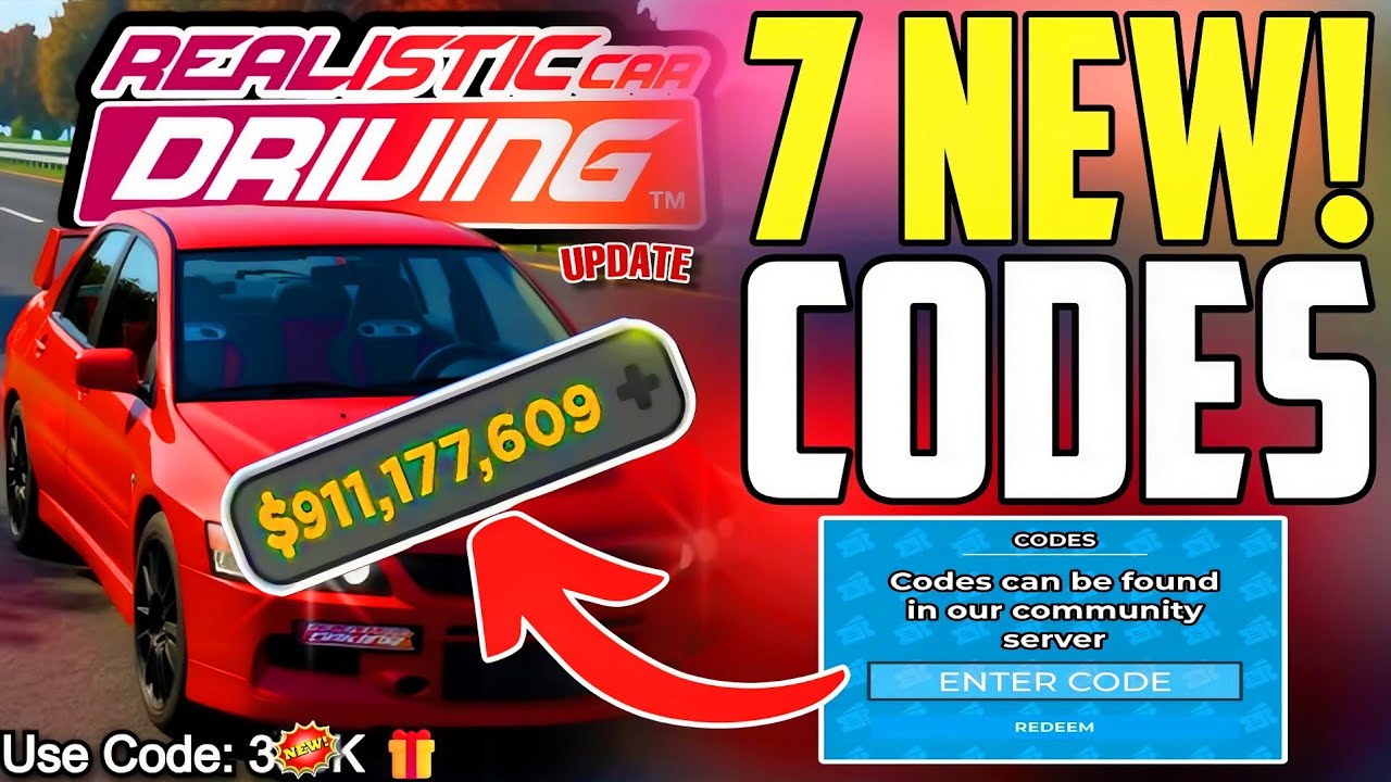 ⚠️ОБНОВЛЕНИЕ!💥[КОД]⚠️ РЕАЛИСТИЧНЫЕ КОДЫ ROBLOX НА ВОЖДЕНИЕ АВТОМОБИЛЯ 2025! РЕАЛИСТИЧНЫЕ КОДЫ НА ...