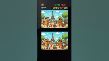 Spot the Difference Challenge #13 - Only 2% Can Find All 5! #spotthedifference #puzzle