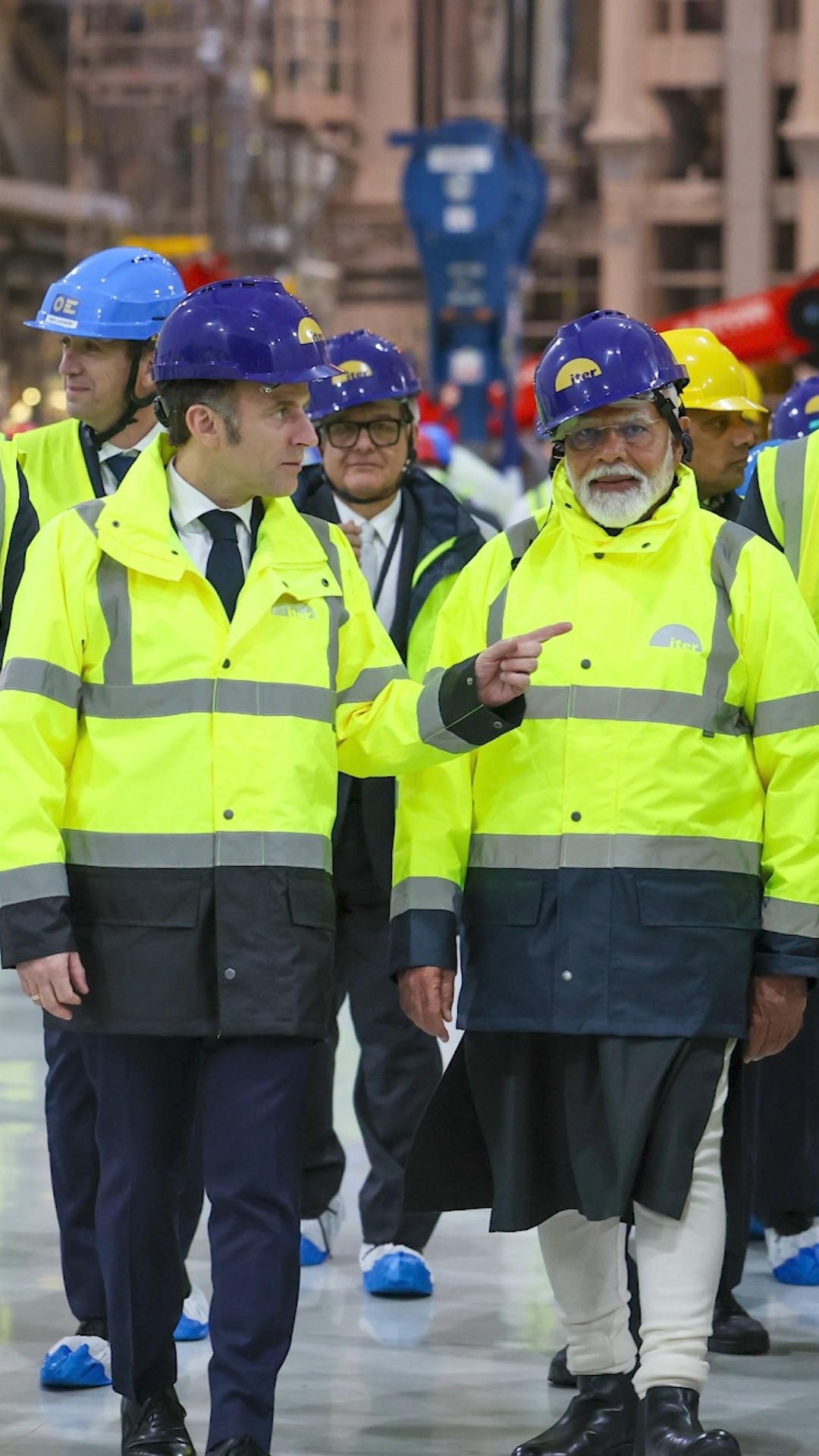 PM Modi, President Macron visit the ITER facility in Marseille, France | #shorts