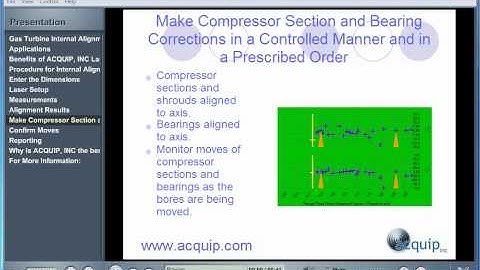 Acquip Laser Alignment Presentation: Gas Turbine Internal Alignment