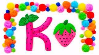 видео: Алфавит из пластилина. Учим буквы. картинка: Алфавит из пластилина. Учим буквы.