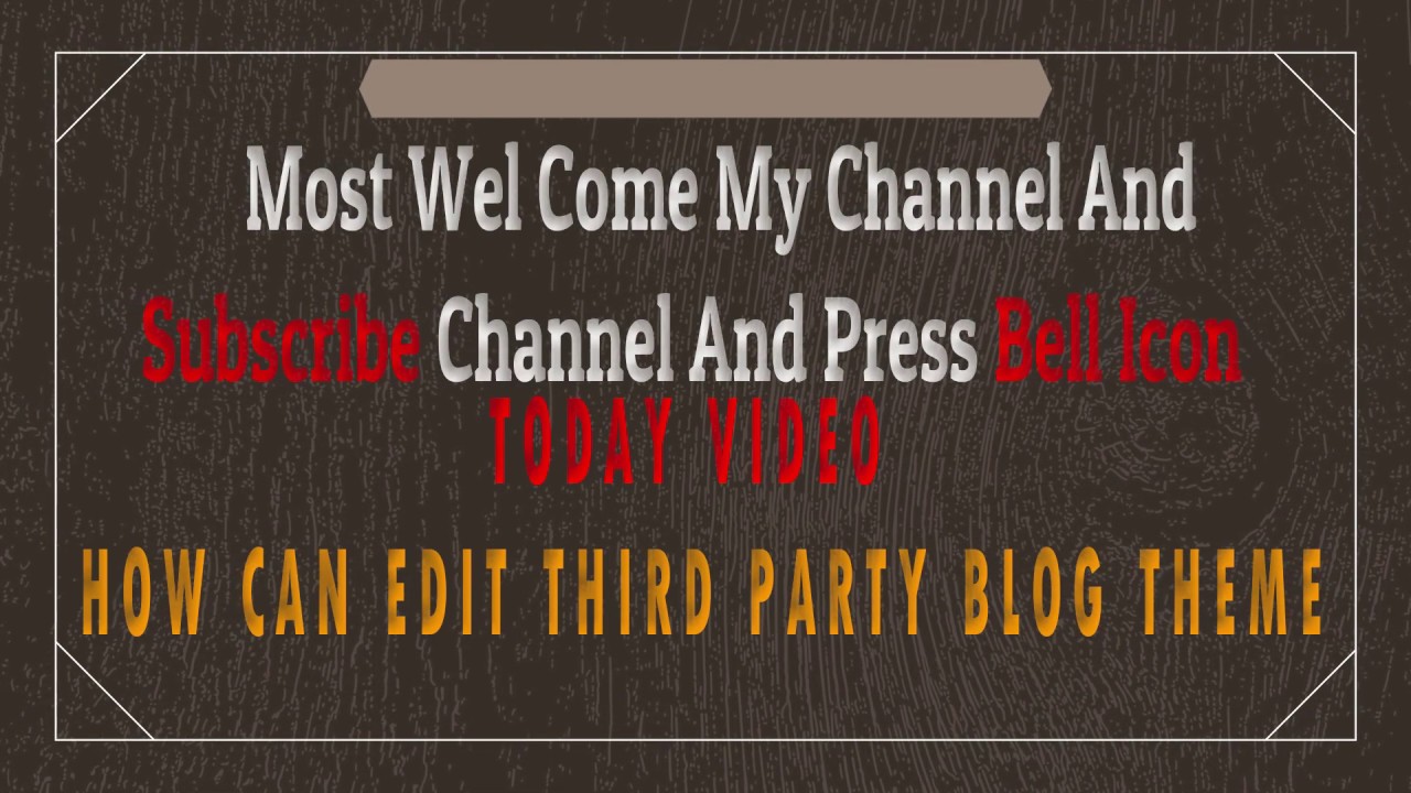 How To Download And Install Blogger Templates Free | Customize Blogger ...
