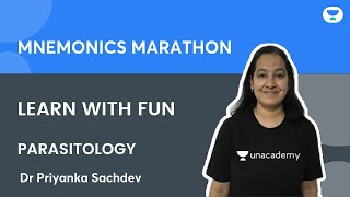 Mnemonics Marathon (Learn with fun) | Parasitology | Dr. Priyanka Sachdev | Unacademy Live - NEET PG screenshot 2
