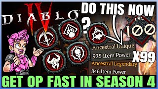 Diablo 4 - How to Get MAXIMUM XP & Legendaries FAST in Season 4 - Full Launch Loot Guide & More! screenshot 5