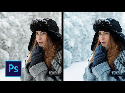Холодный свет - Обработка зимней фотографии в фотошоп