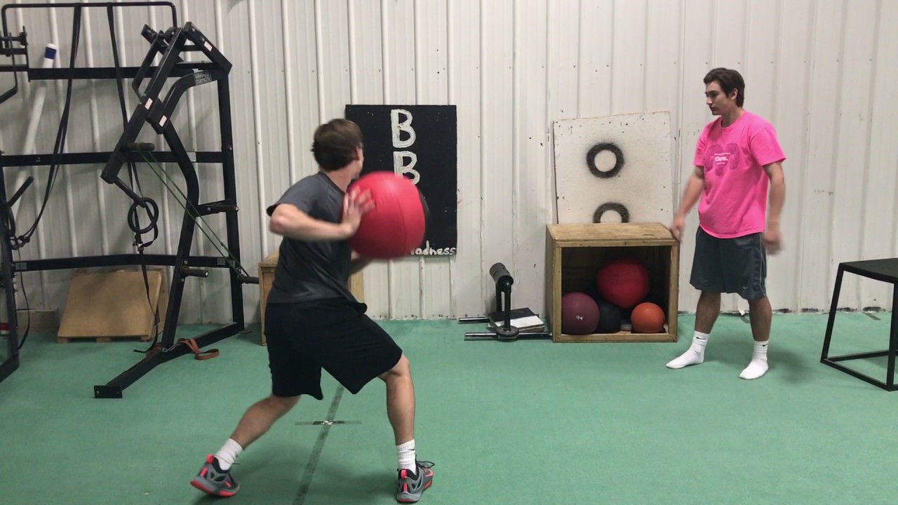 Linear Med Ball Catch & Punch YouTube