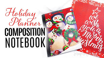 How To Alter a Composition Notebook Holiday Planner Tab Dividers