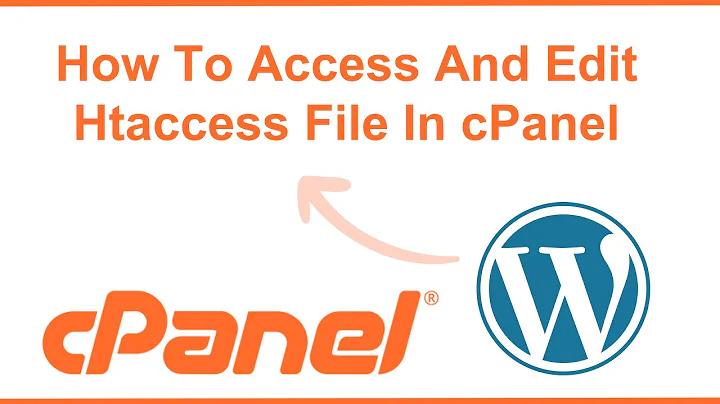How to Access and edit htaccess File in Cpanel
