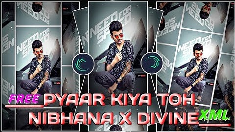PYAAR KIYA TOH NIBHANA × DIVINE 🥰💥 || NEW XML FILE🎟️🦋|| NEW TREND👀💥|| #xml #xml_file
