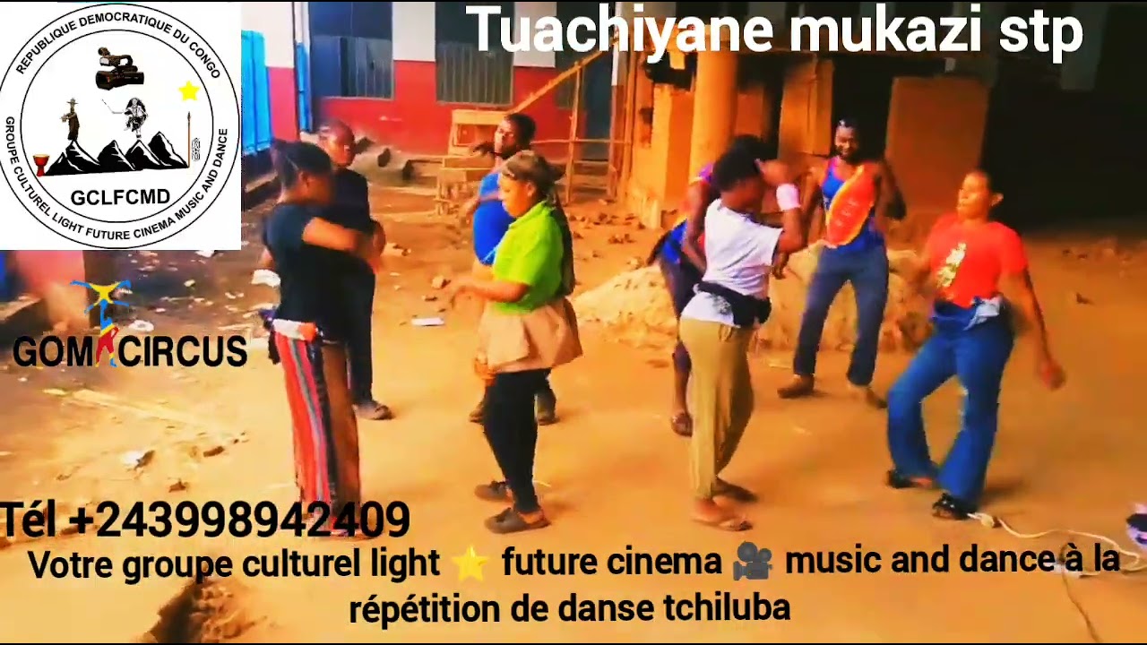 Groupe culturel light future cinema music and dance a la répétition danse chilumba 