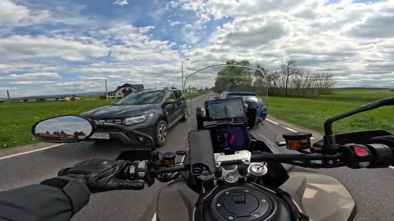 4K. Chill Moto Lullaby. Through Slovakia to the Pieniny Mountains. Triumph Tiger 1200 Rally PRO. POV