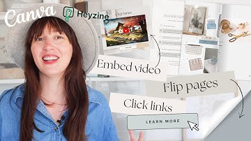 Create an Interactive Clickable Flipbook using Canva and Heyzine (FREE)