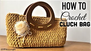 DIY Crochet Clutch Bag / Handmade Purse / Exclusive Party Design / Learning Tutorial / gift for her