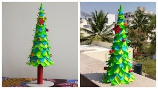 DIY || Easily Make Handmade ArtPaper Showpiece Christmas Tree Craft at Home || by World of Artifact