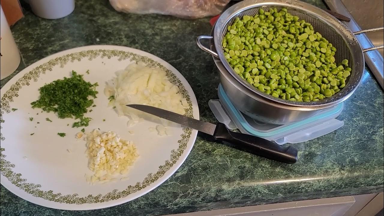 Preparing to cook split peas YouTube
