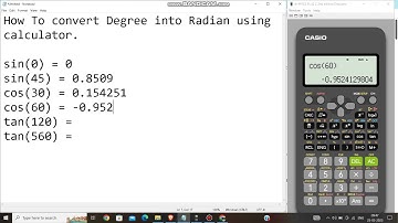 How to convert Degree into Radian using Calculator(FX-991ES plus).