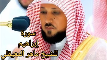 سورة إبراهيم كاملة بصوت الشيخ ماهر المعيقلي بدون إعلانات