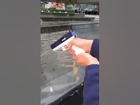 Игрушка Электрический водяной пистолет Глок синий. Водяной пистолет с ...