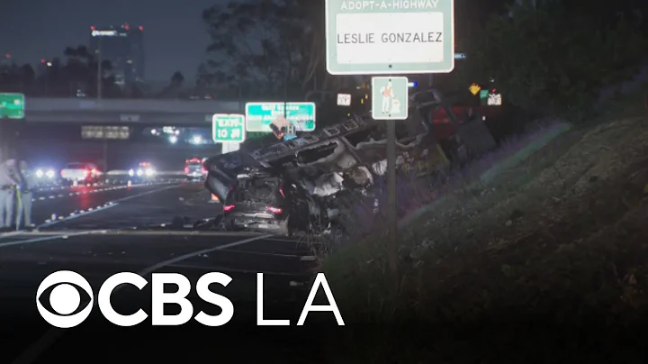 1 killed in fiery 10 Freeway crash in South Los Angeles
