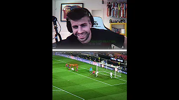 When Pique Reacts Skills To Ronaldo 
