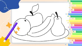 Coloring Fruits for Kids and Toddlers 🍇 Fruit Series 🍇 screenshot 3