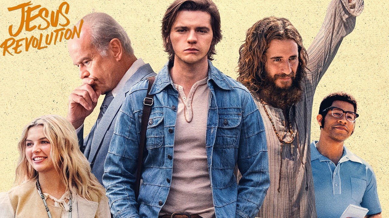 Jesus Revolution 2023 Film | Joel Courtney, Jonathan Roumie, Kelsey Grammer