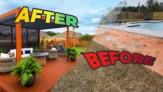 Man Transforms His Backyard With His Own Hands and Saves Over $70,000 Wealth
