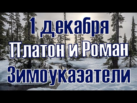 1 декабря Платон и Роман Зимоуказатели. Народный праздник. Что нельзя делать. Традиции и приметы