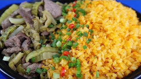 Cách làm CƠM CHIÊN DƯA BÒ ngon đẹp hấp dẫn - Món Ăn Ngon