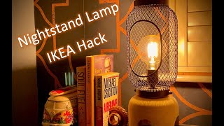 Making a nightstand/bedside lamp (concrete base for an Ikea hack)