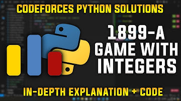 1899A | Game with Integers | Codeforces Python Solutions | Explanation + Walkthrough