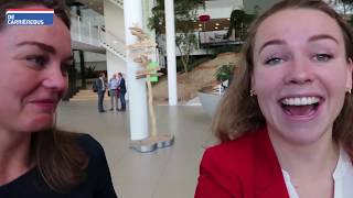 Mirthe Van De Carrierebus Op Bezoek Bij Achmea