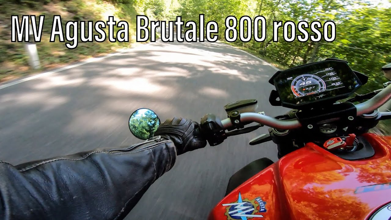 MV Agusta Brutale 800 rosso - POV - Sound - Walkaround