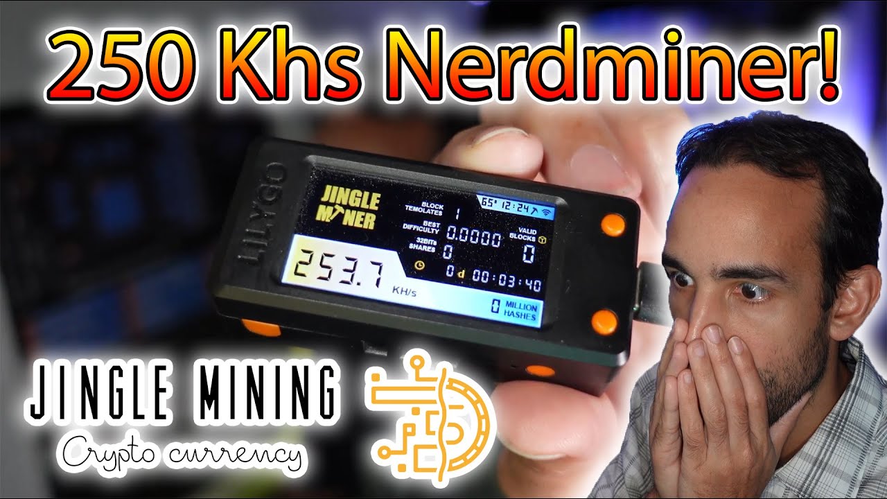 250Khs NerdMiner firmware Upgrade! Jingle Mining