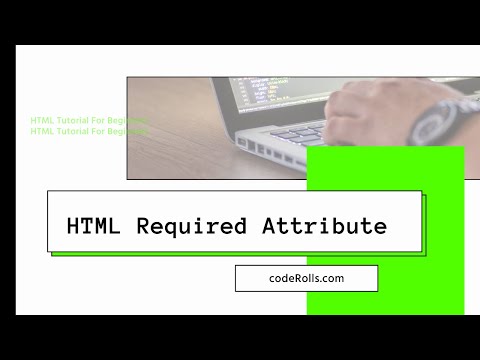 How To Make A Field Required in HTML? | HTML 09