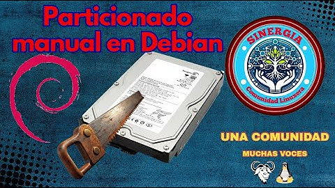 Debian, particionado manual estilo tradicional (EFI).