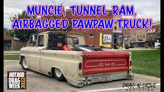 Hot Rod, Tunnel Ram, Stick Shift C10 Truck At Hot Rod Drag Week 2022