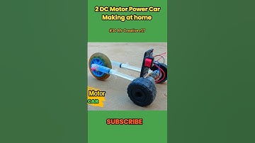 2 DC motor Power Car Making at home #diy #science #shorts #car #rcmotor #rccar #minirccar #drone