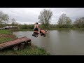 MOWER JUMP INTO POND (BIG AIR)