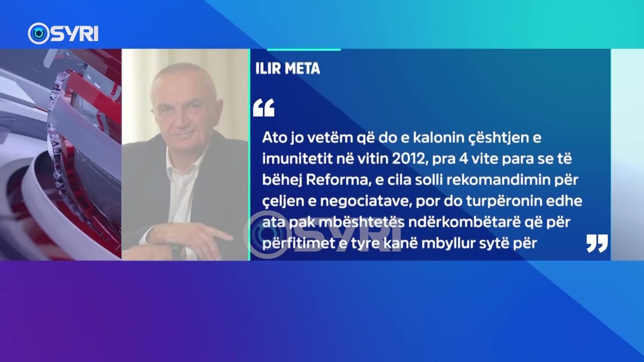 Ilir Meta, ekskluzive për Syri.Net, flet për ndryshimet në qeveri: Rama duhet të japë dorëheqje
