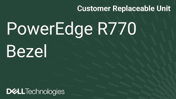 How to replace the bezel on a PowerEdge R770
